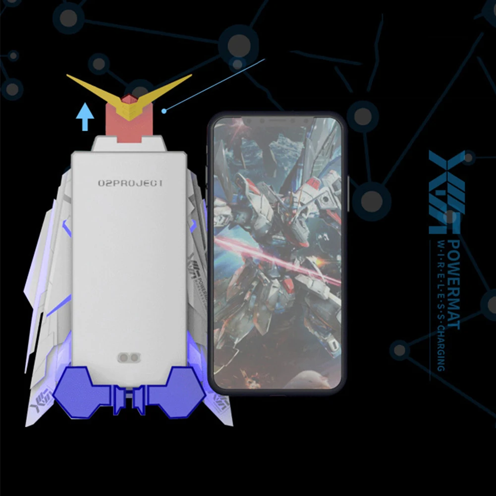 Angels Wing Беспроводное зарядное устройство Подставка для samsung Note10 Plus S10 5G автомобильное крепление инфракрасное Авто зондирование Зарядное устройство Док-станция для iPhone huawei