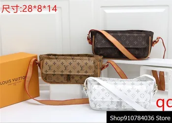 

Luxury Louis Vuitton LV- Leather Handbags Women Bags Designer Brand Women's Shoulder Bags Large Capacity Ladies Hand Bags L522