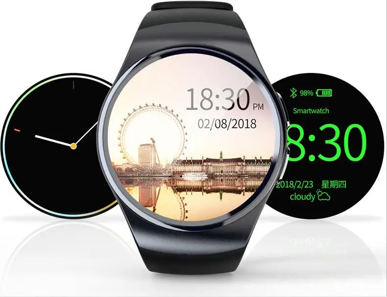 KW18 Bluetooth Смарт часы полный экран Поддержка SIM TF карты Smartwatch телефон сердечного ритма для Android IOS Телефон
