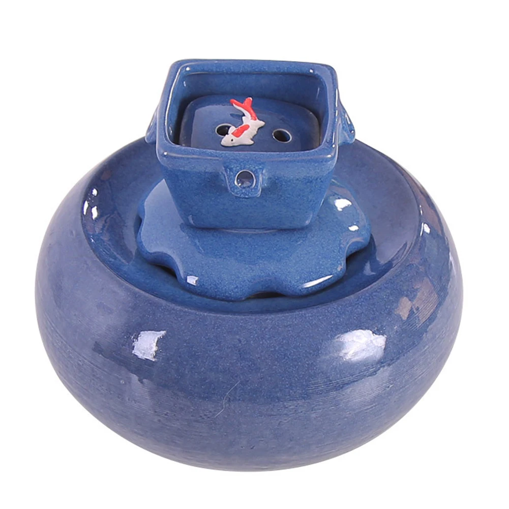 1500ml Automatic Circulation Large Capacity Ceramics Pet Water Dispenser Feeder Recycling USB Charging Noise Cancelling Drinking
