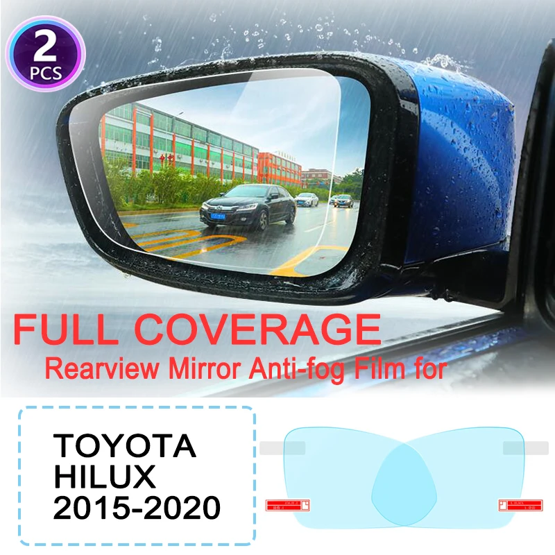 

KULEOU Full Cover Anti Fog Rainproof Film Rearview Mirror for Toyota Hilux SR5 Hilux REVO VIGO AN120 AN130 2015~2020 Stickers