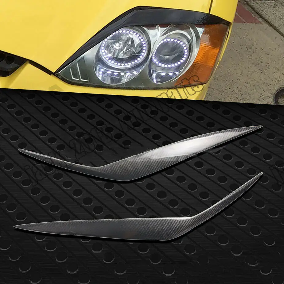 2 шт Углеродные фары для век брови для HYUNDAI Coupe Tiburon 2003-2006