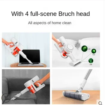 

Xiaomi MJ Handheld Wireless Vacuum Cleaner 1C Household Small Large Suction Vacuum Cleaner Car Mite CleanerVacuuming the bedroom