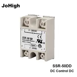 JoHigh 1 шт. Малый размер 50A SSR-50DD реле постоянного тока модуль 5-60 в, 5-110 В, 5-200 в выход