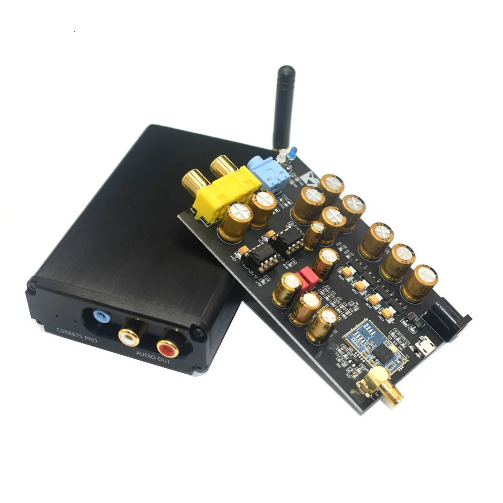 

CSR8675 Bluetooth 5.0 APTX HD Wireless Receiver Board PCM5102A I2S DAC decoder Support 24BIT With Antenna A2-001 B3-001
