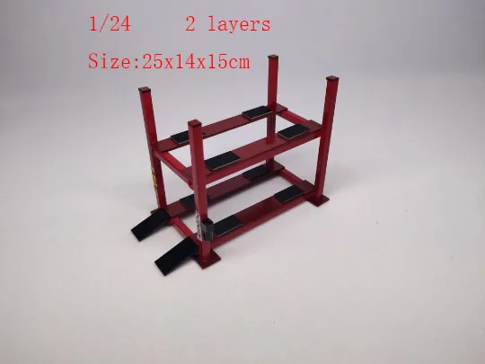 1 24 layers 2 Модель автомобиля лифт 1: 64 1:43 1:24 1:18 двойной одноэтажный Лифт Гараж ремонтная станция Стенд для модели vhicle статический не подвижный - Цвет: 1 24 layers 2