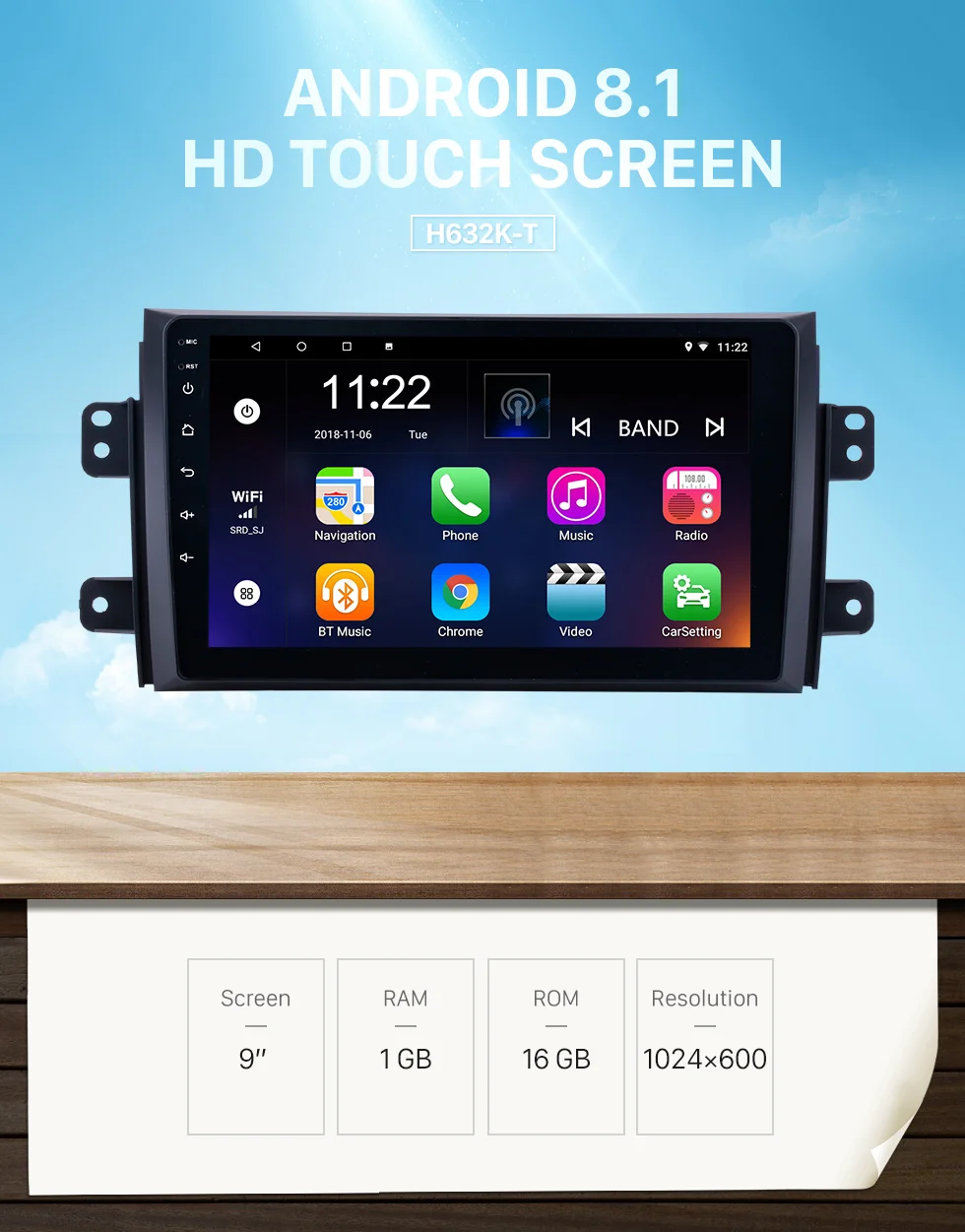 Cheap Seicane Car GPS 8-core HD 2Din 9" Android9.0 Radio For Suzuki SX4 2006 2007 2008-2012 with Bluetooth Music WIFI support OBD2 DVR 0