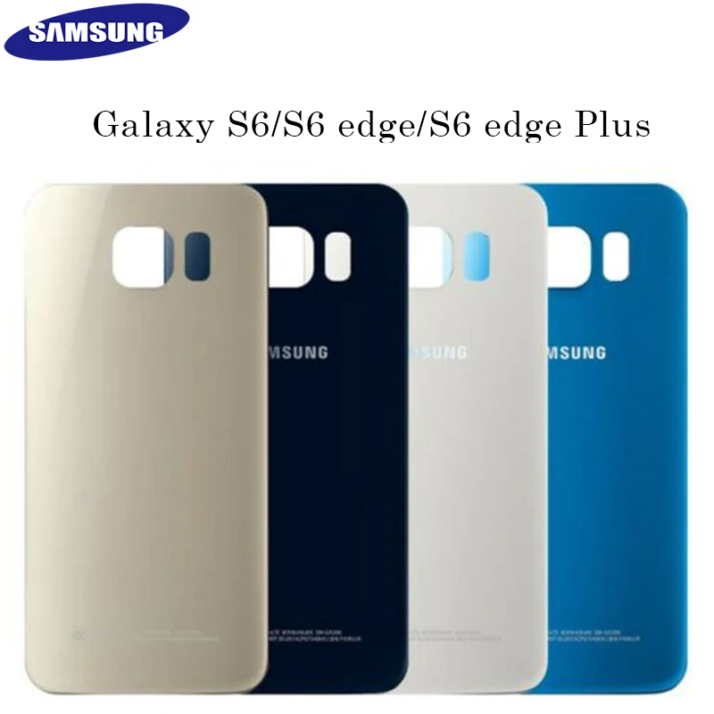 

Genuine SAMSUNG Galaxy S6/S6 edge/S6 edge Plus Glass Battery Case Back Rear Door Housing Cover Replacement Adhesive Free Tjaools