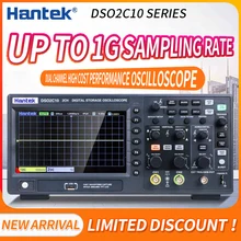 Osciloscópio digital Hantek DSO2C10 2CH осциллограф de armazenamento digital 100M/1G amostragem DSO2D10 2CH + 1CH Com fonte de sinal