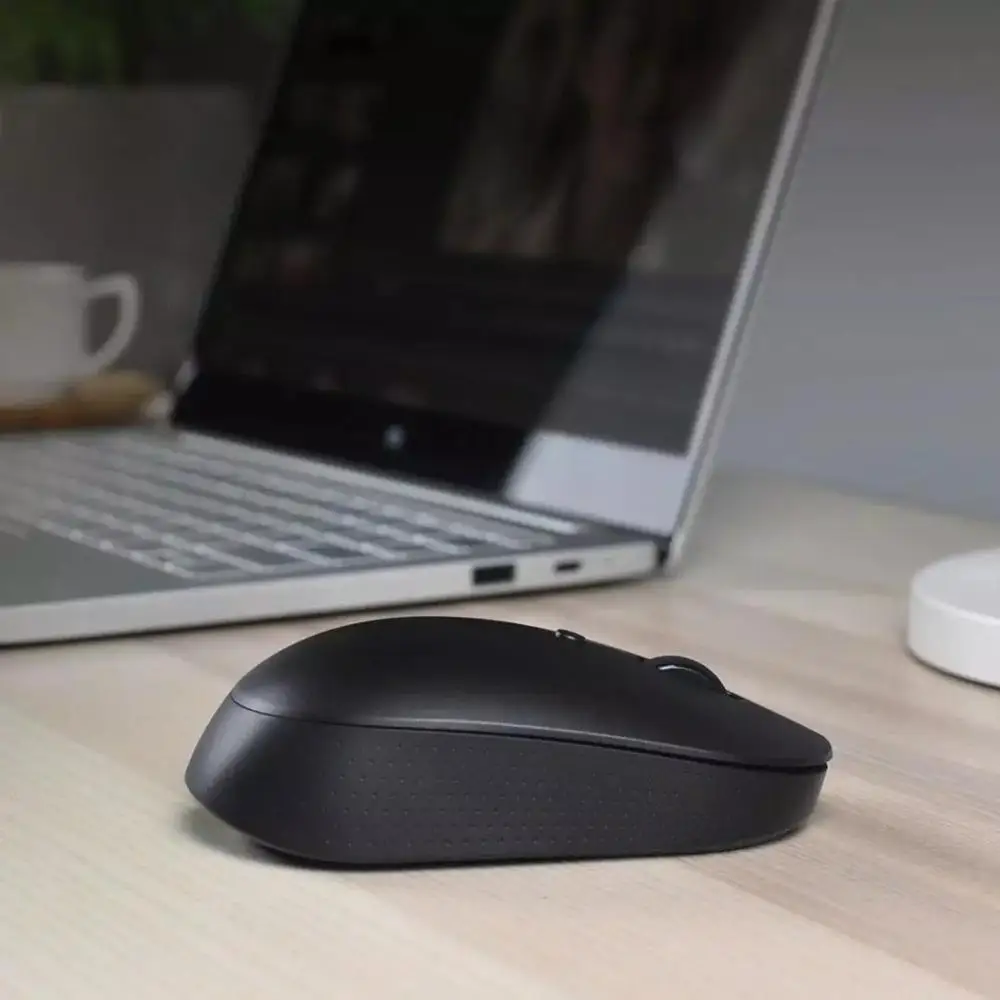 Xiaomi Mijia Wireless Dual-Mode Mouse Silent Ergonomic Bluetooth USB Side Buttons Protable Mini Wireless Mouse for Laptop