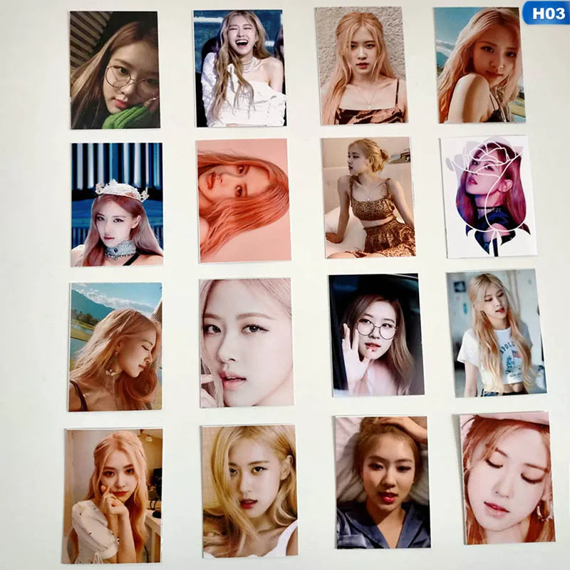 3 16 шт./компл. KPOP BLACKPINK девушки альбом фото карты ПВХ карты самодельные ломо карты фотокарты вентиляторы подарки - Цвет: 3