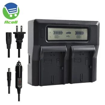 

LP-E6 LP-E6NH LCD Dual Battery Fast Charger For Canon EOS R5 R6 Ra R 6D 7D 80D 90D Camera Blackmagic Pocket Cinema Camera 4K 6K