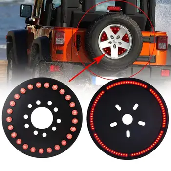 

Car Spare Wheel Third Brake Light Rear Tyre 3rd Stop Brake Tail Red Emergency Warning Lamp For Jeep Wrangler JK JL 2007-2018