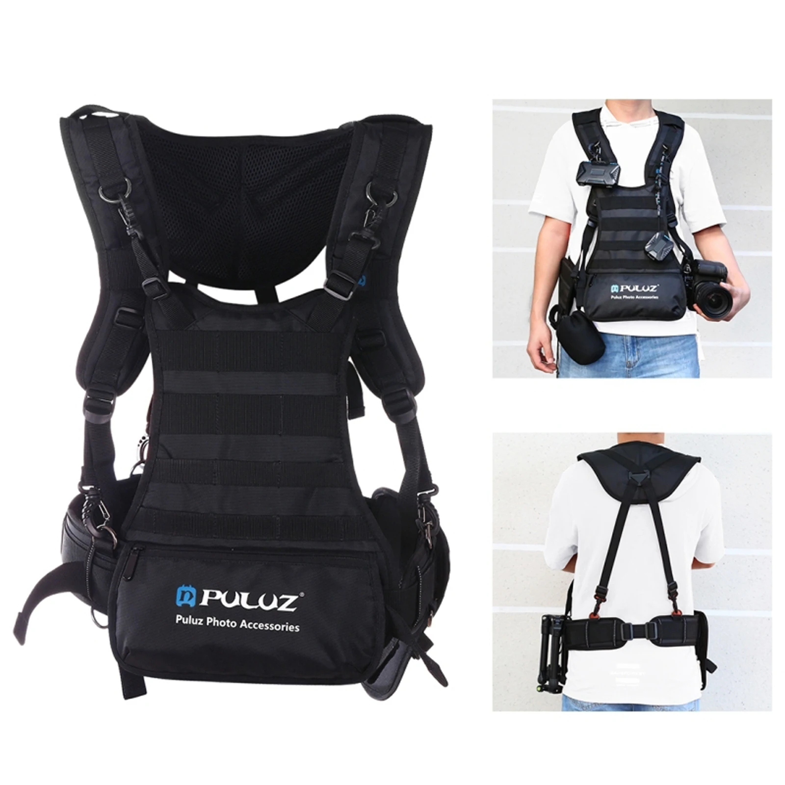 Adjustable Camera Strap Double Shoulders Strap Waist Belt for SLR DSLR