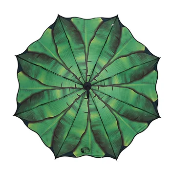 

3Folding Windproof Umbrellas Green Pineapple Leaf Umbrella Rain Women Rain for Men Female Sunny Rain Umbrella Paraguas Plegable