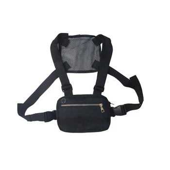 

Men Chest Bag Small Hip Hop Streetwear Functional Chest Bag Cross Shoulder Bag Adjustable Streetwear Bags Waist Packs