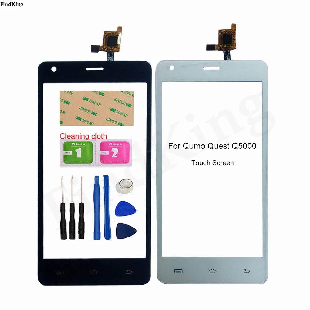 Сенсорный экран для Qumo Quest Q5000 сенсорный дигитайзер Датчик Переднее стекло
