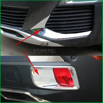 

Front Or Rear Fog Lights Foglight Lamp Eyelid Eyebrow Frame Cover Trim Sticker Fit For Peugeot 3008 3008GT 2017 2018 2019