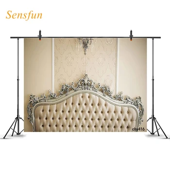 

LEVOO Photo Background Double Bed Headboard Decor Newborn Photography Background Photo Studio Backdrop Shoot Props Photocall