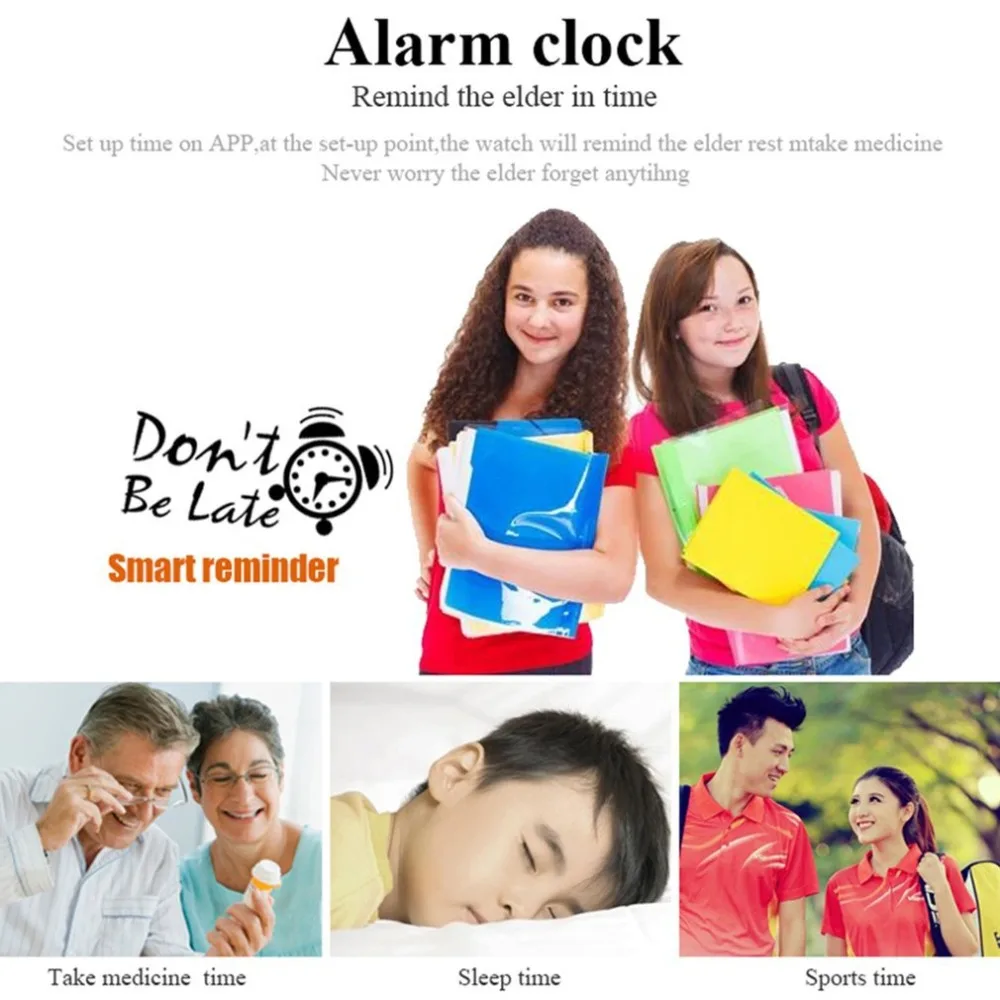 D99+ 1.22 Inch Screen Smart Watch Elderly Children Smart Watch Phone SOS Anti-lost GPS Wifi Tracking Smartwatch