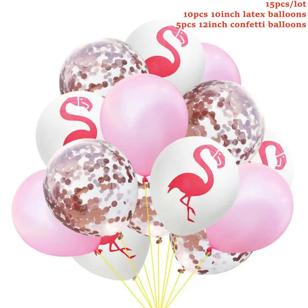 Taoup мультфильм Животные тигр розовый наклейки с Фламинго Декор сувениры сафари джунгли вечерние принадлежности детский душ декор для дня рождения - Цвет: Flamingo Balloons 2