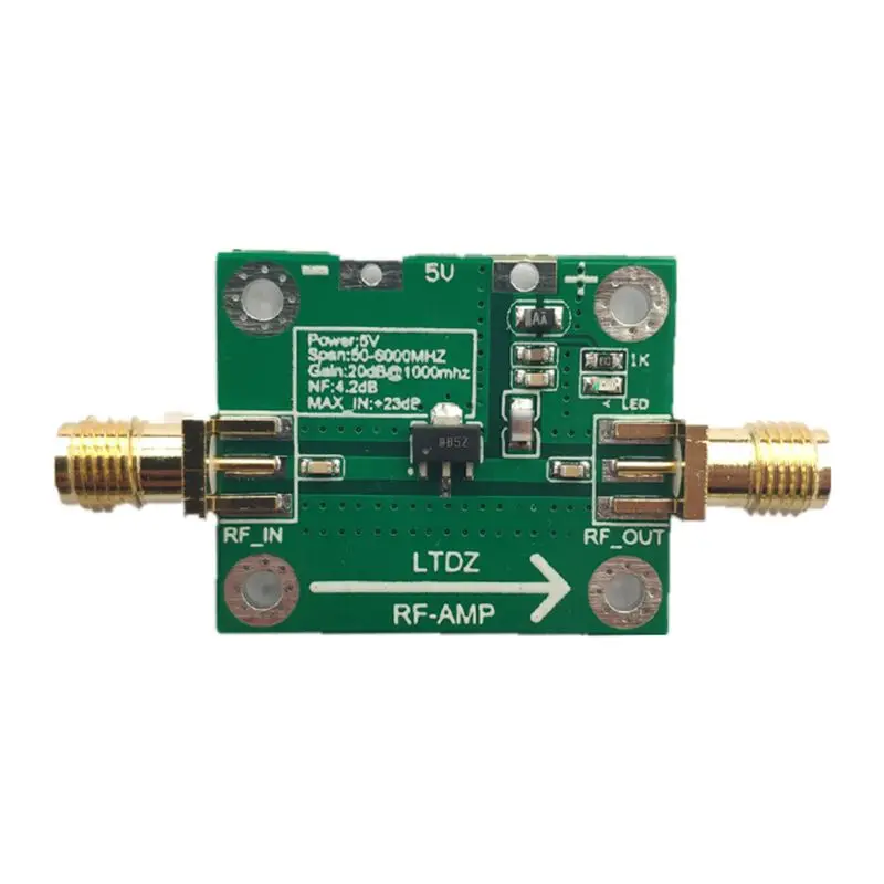 

RF Power Amplifier Board 50M-6000Mhz Transmitter Circuit Module 20dB SBB5089