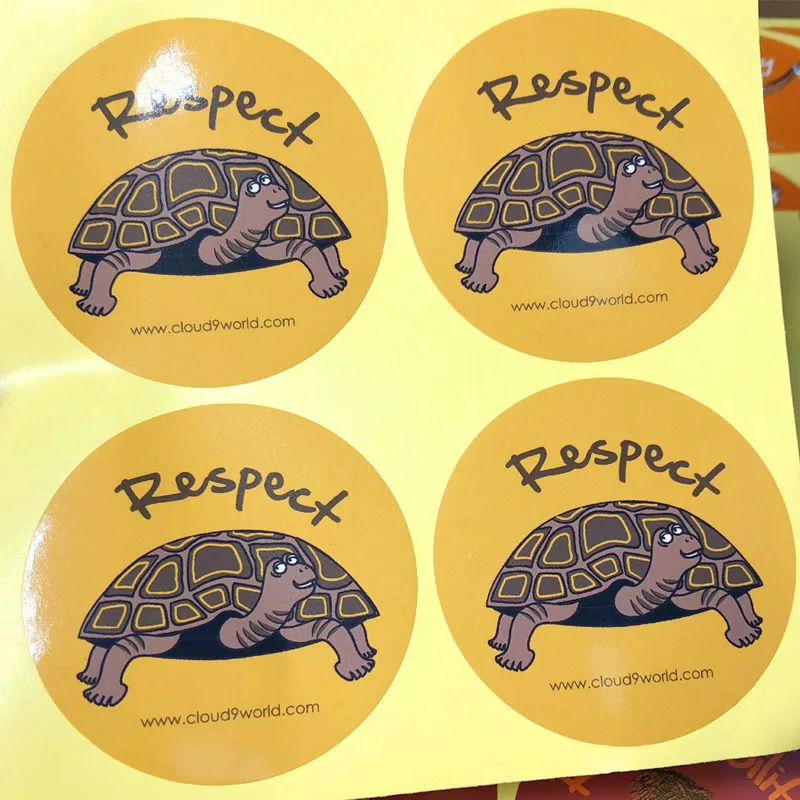 

200pcs Personalized Round 35mm self Adhesive Labels Mulfti Color Printed Customized Stickers