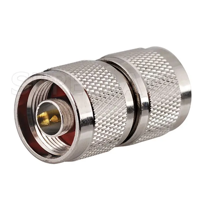 Nickel Brass RF Coaxial Adapter N Male to UHF Plug Straight Connector
