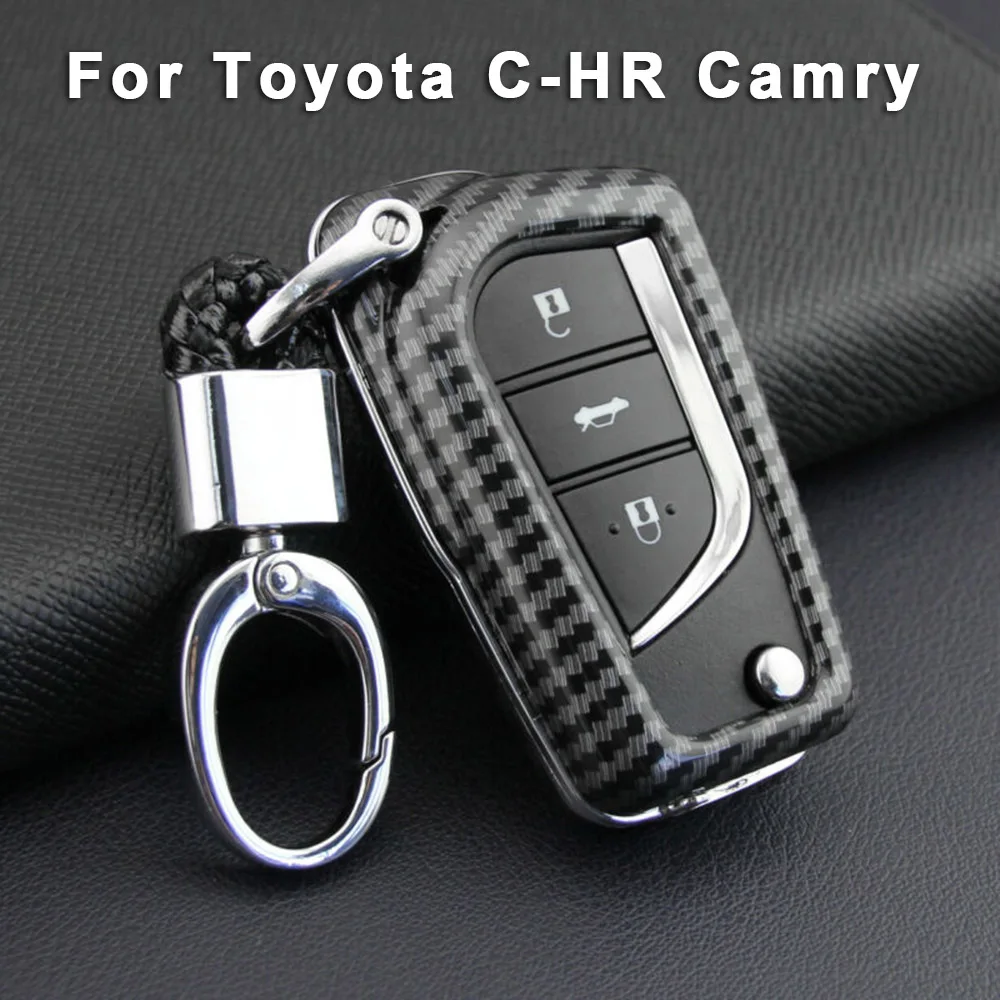 Черный Auot автомобильный брелок кольцо чехол для Toyota C-HR Camry аксессуары