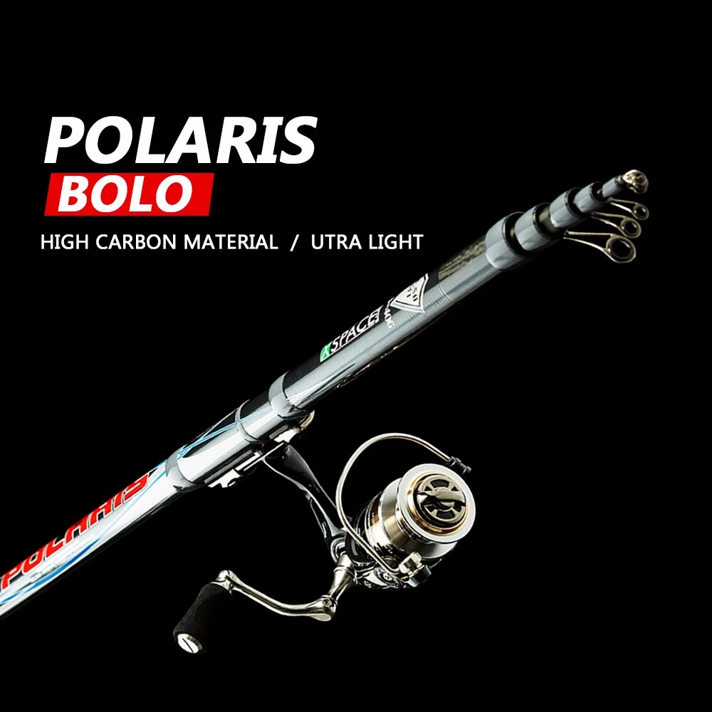 Большой большой мир Polaris телескопическая портативная Боло Удочка спиннинг литье