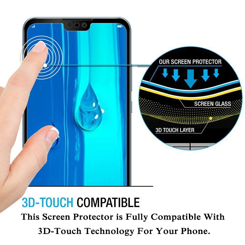 Защитное стекло с полным покрытием для Huawei Mate 20 Lite P Smart 2019 P20 P30 защита экрана Nova 3i Y6
