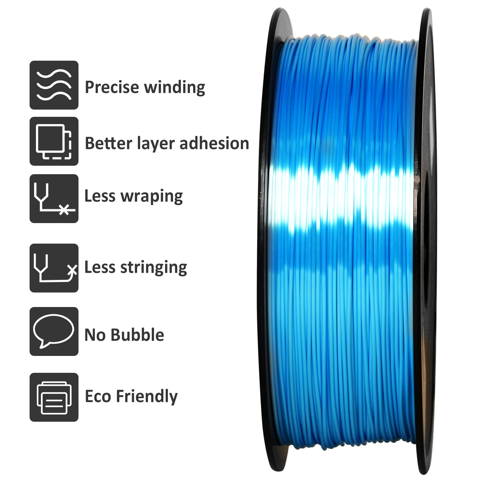 Geeetech HS-PLA 1.75mm, High Speed 3D Printer Filament,1kg Spool  (2.2lbs),Dimensional Accuracy +/- 0.02mm, Fast Printing Speed and high  Printing