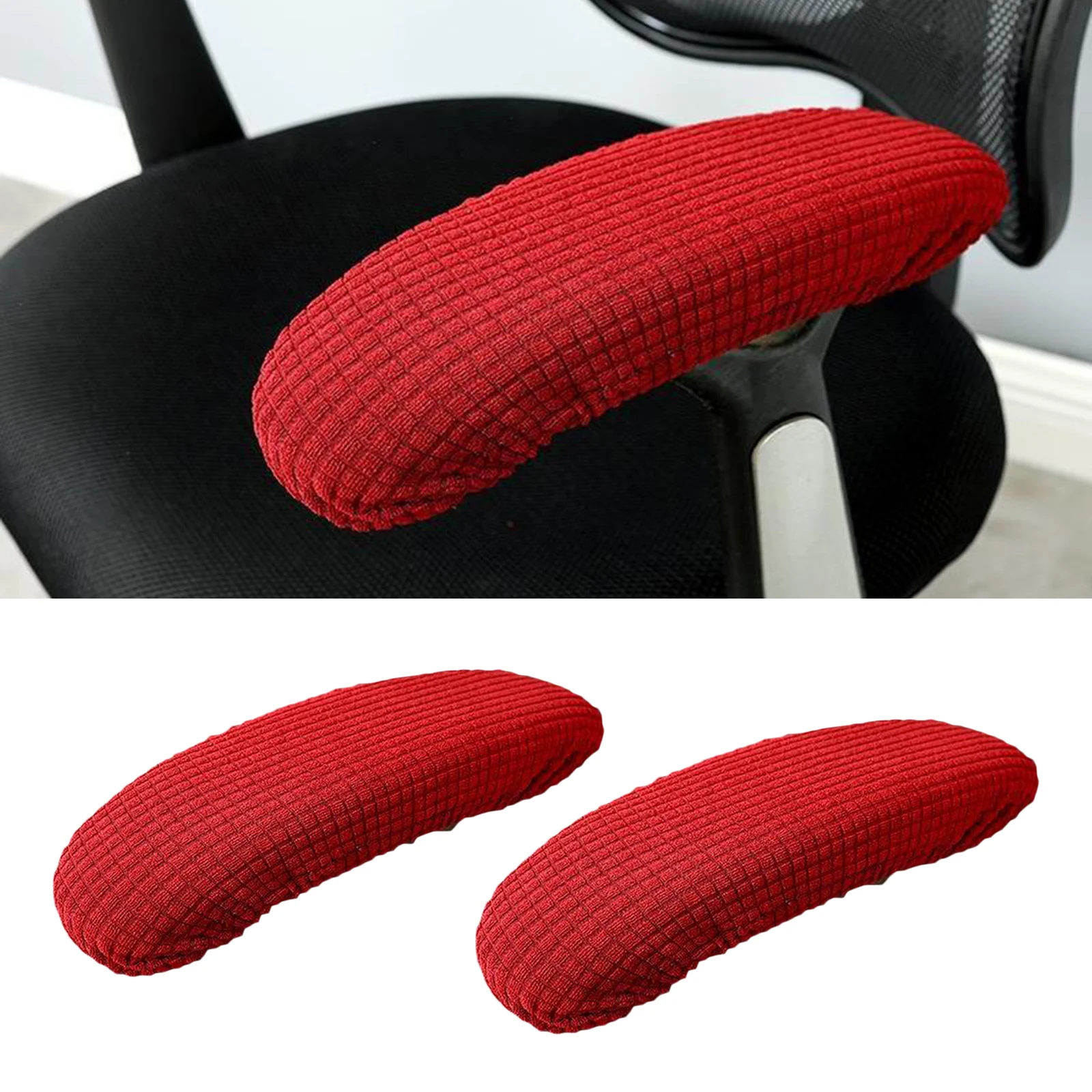 1 Pair Chair Armrest Cover Slipcover Office Computer Chair Arm Covers Dustproof
