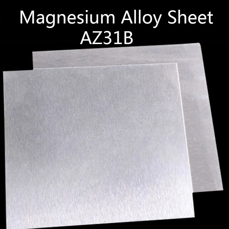 AZ31B Magnesium Alloy Sheet Mg Plate Flat Electroplating Anodes Experiment Anode CNC Machine Mould Metal Process Thick 1 2 3 mm |
