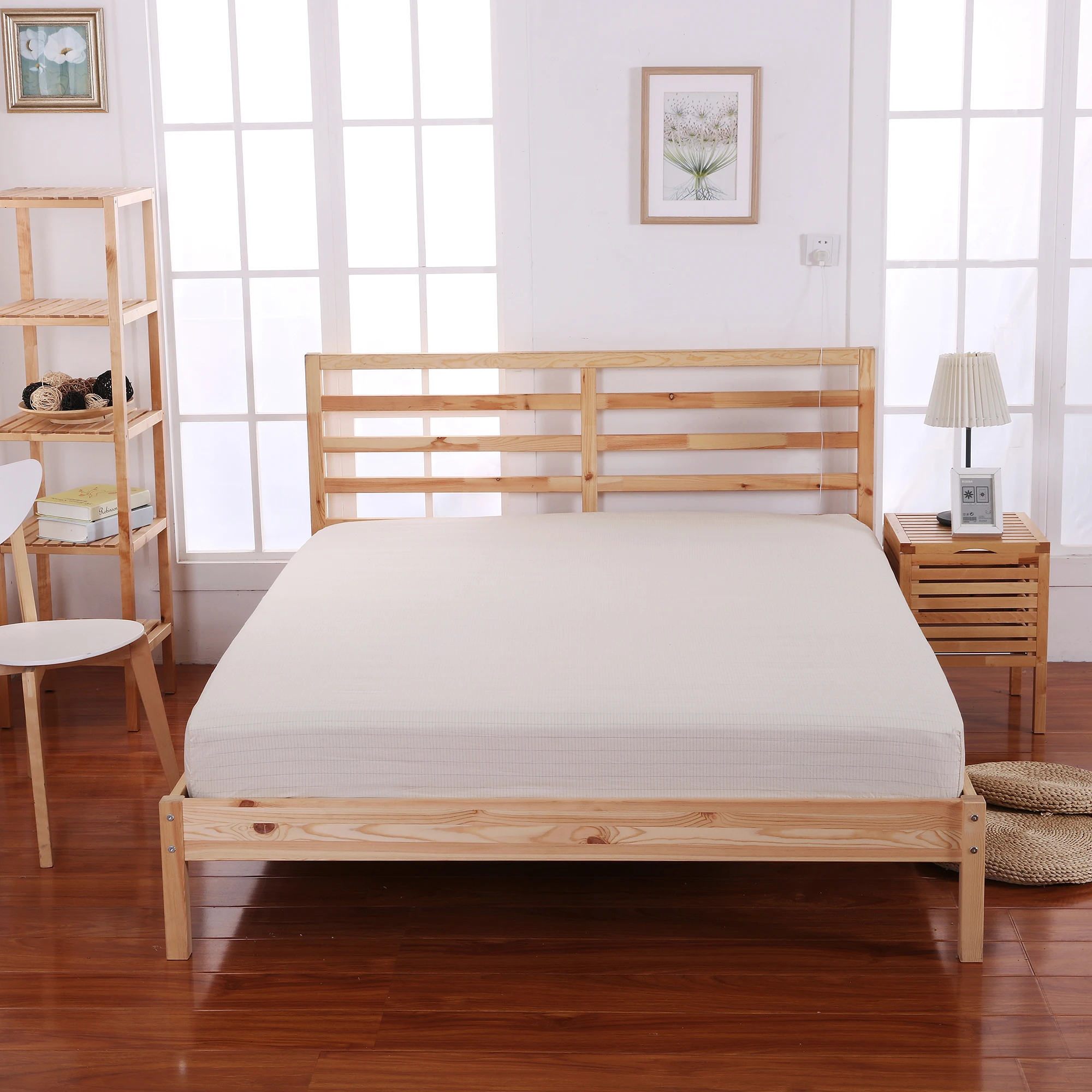 good for sleep Earthing Fitted Sheet nature cotton Pure Silver Better Sleep Natural Wellness Healthy Earth Energy