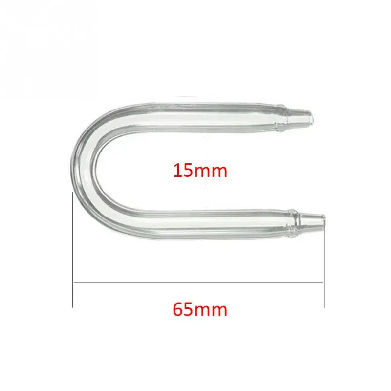 New U Shaped Glass Tube Bend for Aquarium Co2 System Diffuser Fish Tank Water Pump Airline Tube Connector