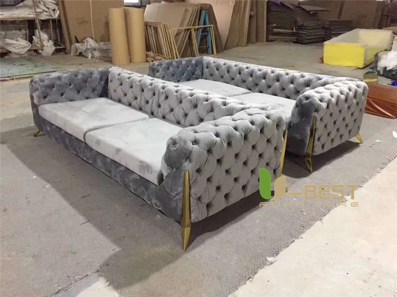 Home Furniture Modern Design Luxury Sectional Fabric sofa  (3)