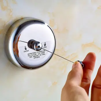 

Free Punching Portable Stainless Steel Retractable Clothesline Bathroom Balcony Laundry Hanger Dryer Clothes Drying Rack Rope