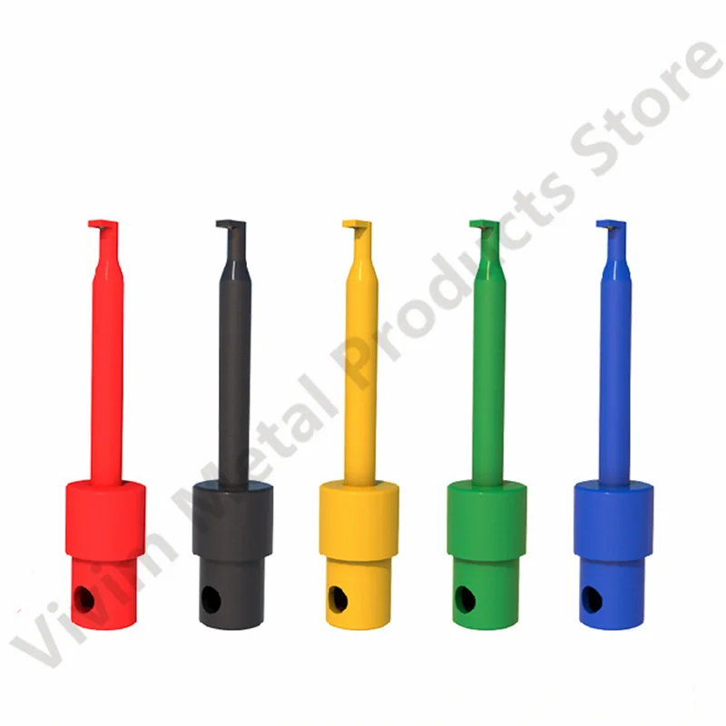 Mini 12Pcs Or 10pcs Single Test Hook Clip Test Probe For Electronic Testing IC Grabber Large Round Crocodile Clip Hook Test Clip