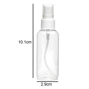 

20 PCS 30 Ml(1Oz) Clear Plastic Mist Spray Bottle,Transparent Travel Bottle,Portable Refillable Spray Sprayer Bottle for Travel,