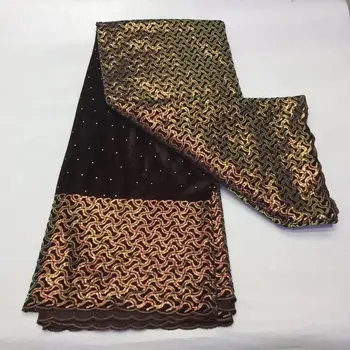 

Nigerian Velvet Lace Fabric African Lace Fabric 2020 High Quality Velvet Lace Fabric With Sequins Lace French Lace Fabric