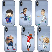 RKQ футбол Месси Mbappe Neymar Мягкий силиконовый чехол для телефона для iPhone 5S, SE 6 6S 7 8 Plus X XS XR 11 Pro Max TPU чехол