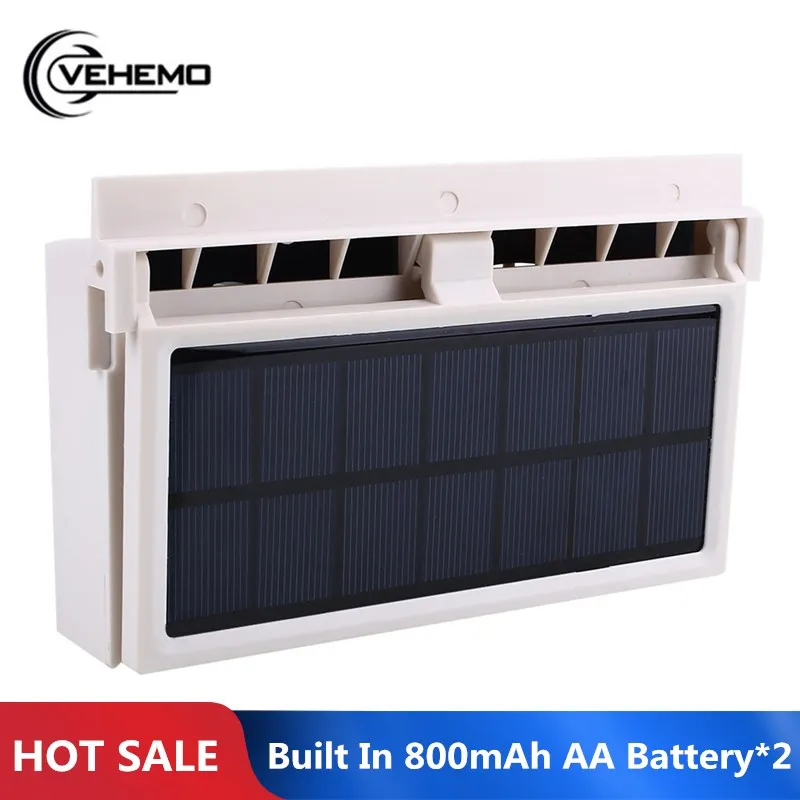 2x800 мАч батареи 2 Вт Мини солнечной энергии автомобиля вентиляционное отверстие прохладный вентилятор батарея кондиционера может поставить питание