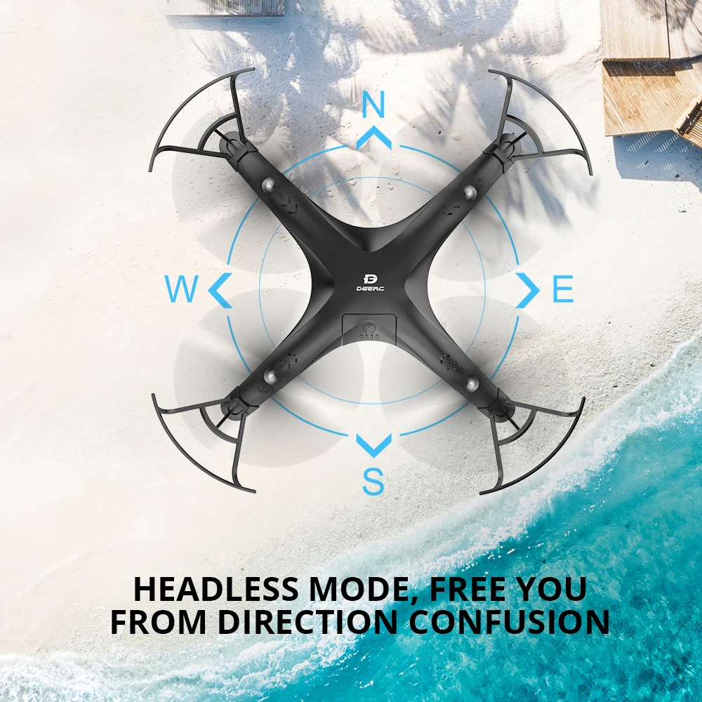 DEERC DE24 gps Дрон 5 ГГц WIFi 1080P камера Дрон 120 ° Широкий угол FPV видео RC Квадрокоптер вертолет запись звука