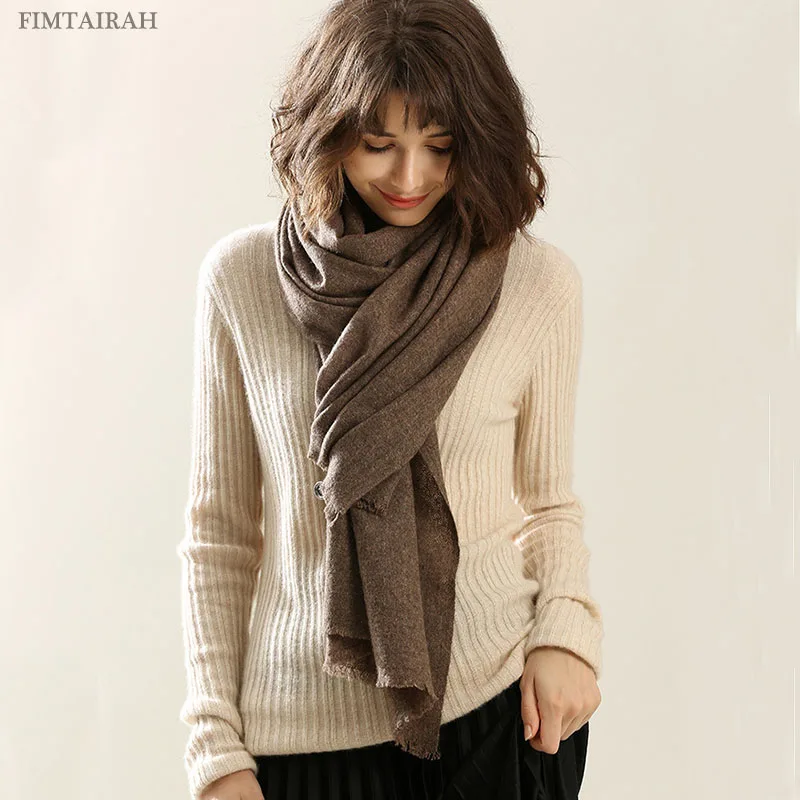 Шарф из шерсти яка, женский осенне-зимний Фабричный женский шарф, теплый шарф, пончо, роскошная шаль, накидка