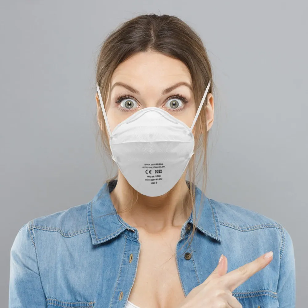 

Face Mask 95% Filtration for Exhaust Gas Allergies Pollen PM2.5 FFP2