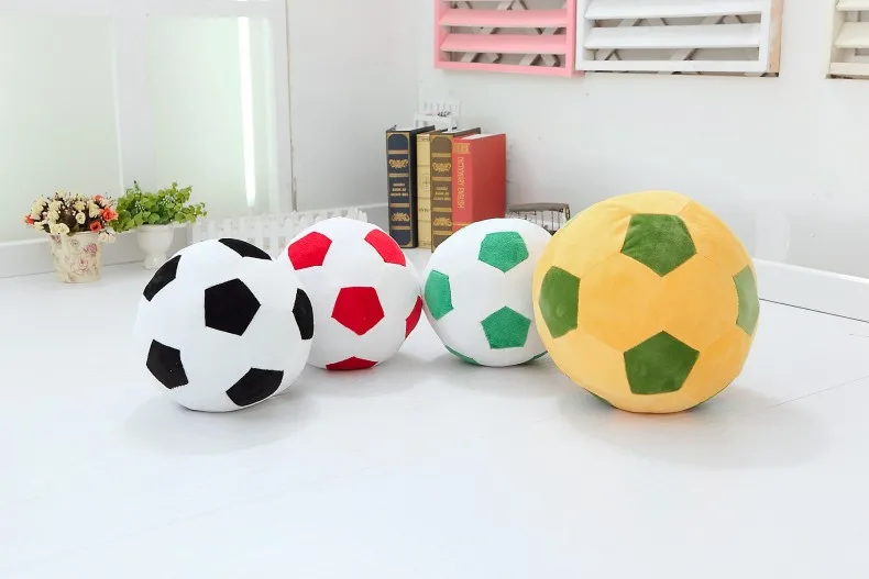 Bola de Futebol Travesseiro de Pelúcia Copa do Mundo fã de Futebol Casa Sofá Brinquedos Presente Memorável 4 Cores Quarto Crianças Travesseiro 1pc 45cm 6 Stuffed & Plush Animais