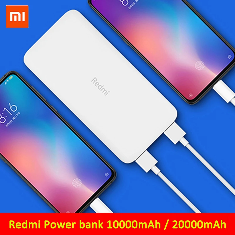 Красный Внешний аккумулятор mi 10000 мАч USB Тип C внешний Mi 20000 быстрое зарядное