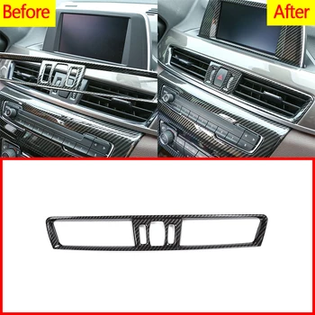 

Carbon Fiber ABS Plastic Car Central Control Air Conditioning Air Outlet Frame Trim For BMW X1 F48 2016-2019 & X2 F47 2018