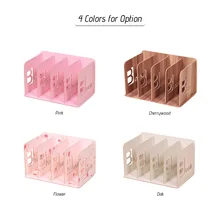 Настольная стойка для файлов, сортировщик книг, органайзер, держатель из дерева с 4 отделениями для студентов, школы, офиса, дома